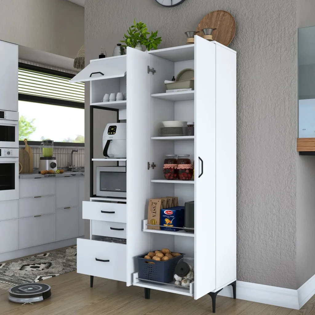 Dollap multifunksional Skye Decor, i bardhë, JE142 - 3106 - 9