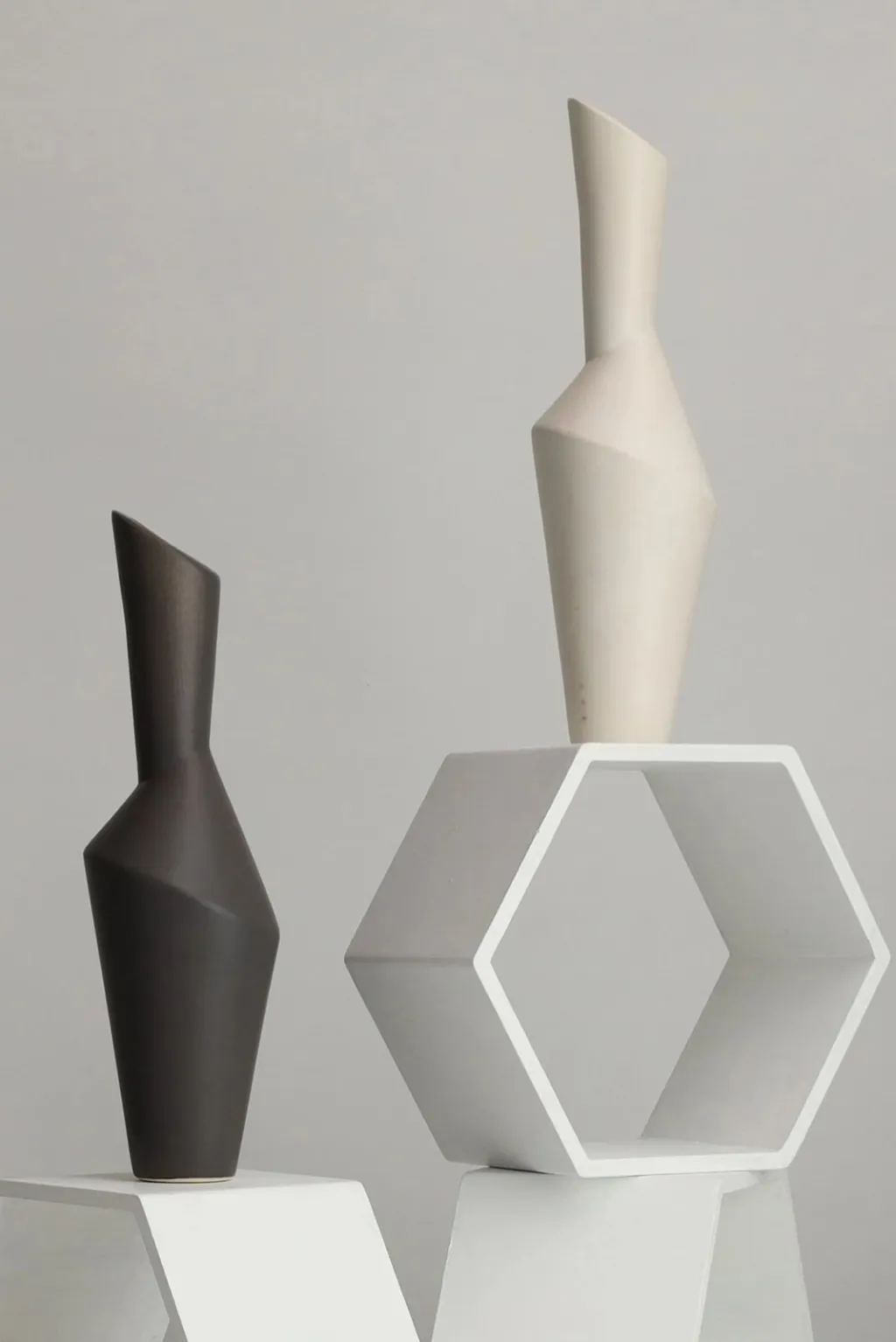 Vazo dekorative Evila Originals, BSI227, e bardhë, 32cm - 2