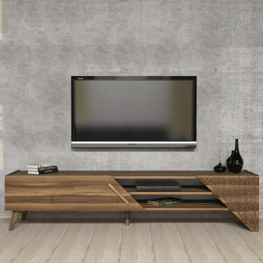 Komodë TV Skye Decor, Beril 2, ngjyrë arre - 3