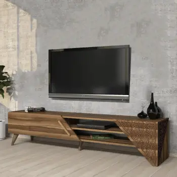 Komodë TV Skye Decor, Beril 2, ngjyrë arre