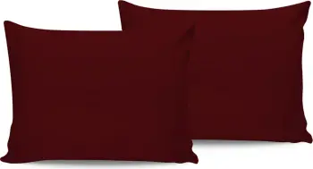 Set këllëfësh për jastëk, satin, 2 copë, ngjyrë maron, L'essentiel