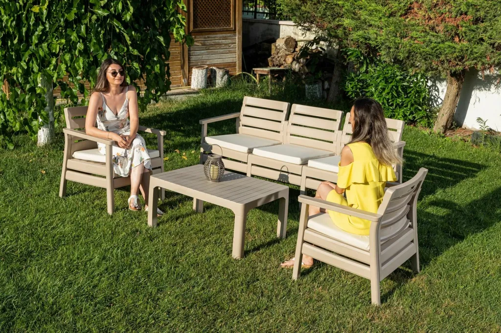Set lounge për kopsht Skye Decor, Solemare 185, bezhë shkretëtire - 2