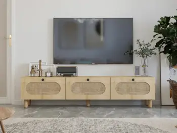 Komodë TV Elena, ngjyrë Sapphire Oak, Skye Decor