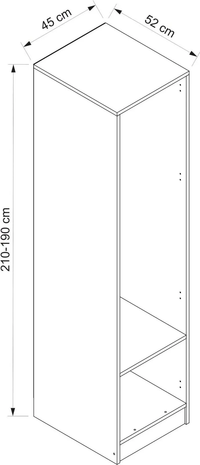 Dollap Skye Decor, anthracite, M2001 - 2798 - 3