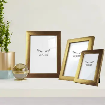 Set kornizash për foto (3 copë), ngjyrë ari, Evila Originals, 3AFC1004