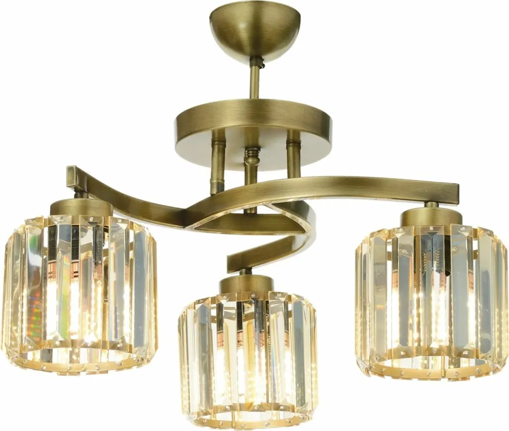 Llambë tavani vintage Opviq, AV-65229-3E, 3 drita - 1