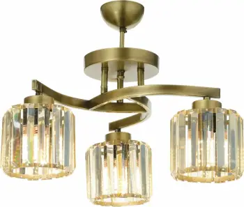 Llambë tavani vintage Opviq, AV-65229-3E, 3 drita