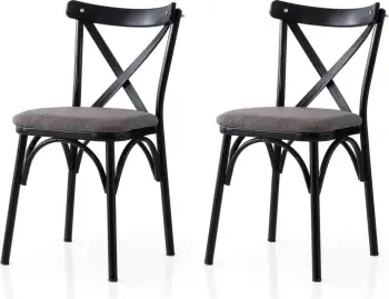 Set karrigash (2 copë), Skye Decor, e zezë dhe gri, Ekol - 291 V2
