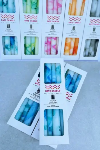 Qirinj dekorativ, ngjyrë kaltër, Evila Originals, set
