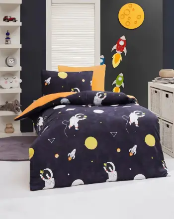 Set mbulesë për jorgan king size, Astron, ngjyrë kaltër e errët