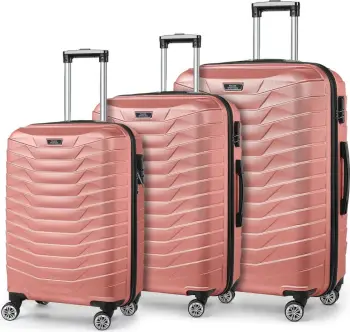 Set valixhesh (3 copë), ngjyrë lejla, Zoozie Bags, P55UCVLZ05