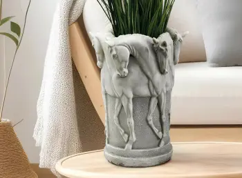 Objekt dekorativ Evila Originals, ngjyrë betoni, CY0336