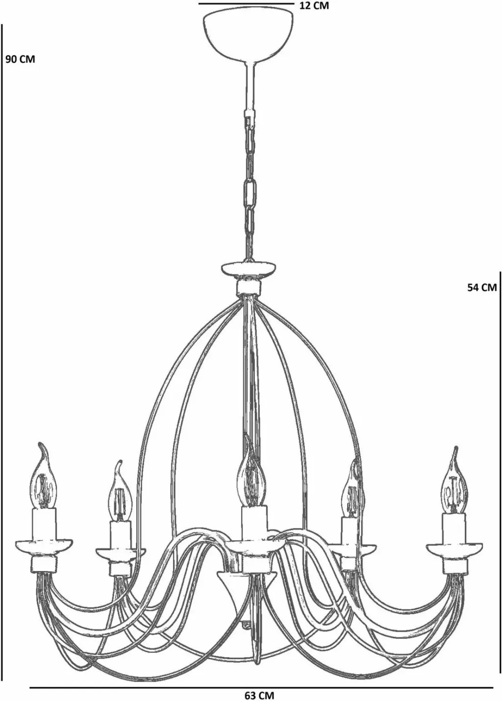 Llambadar Opviq, 8991-5, ngjyrë gri - 4