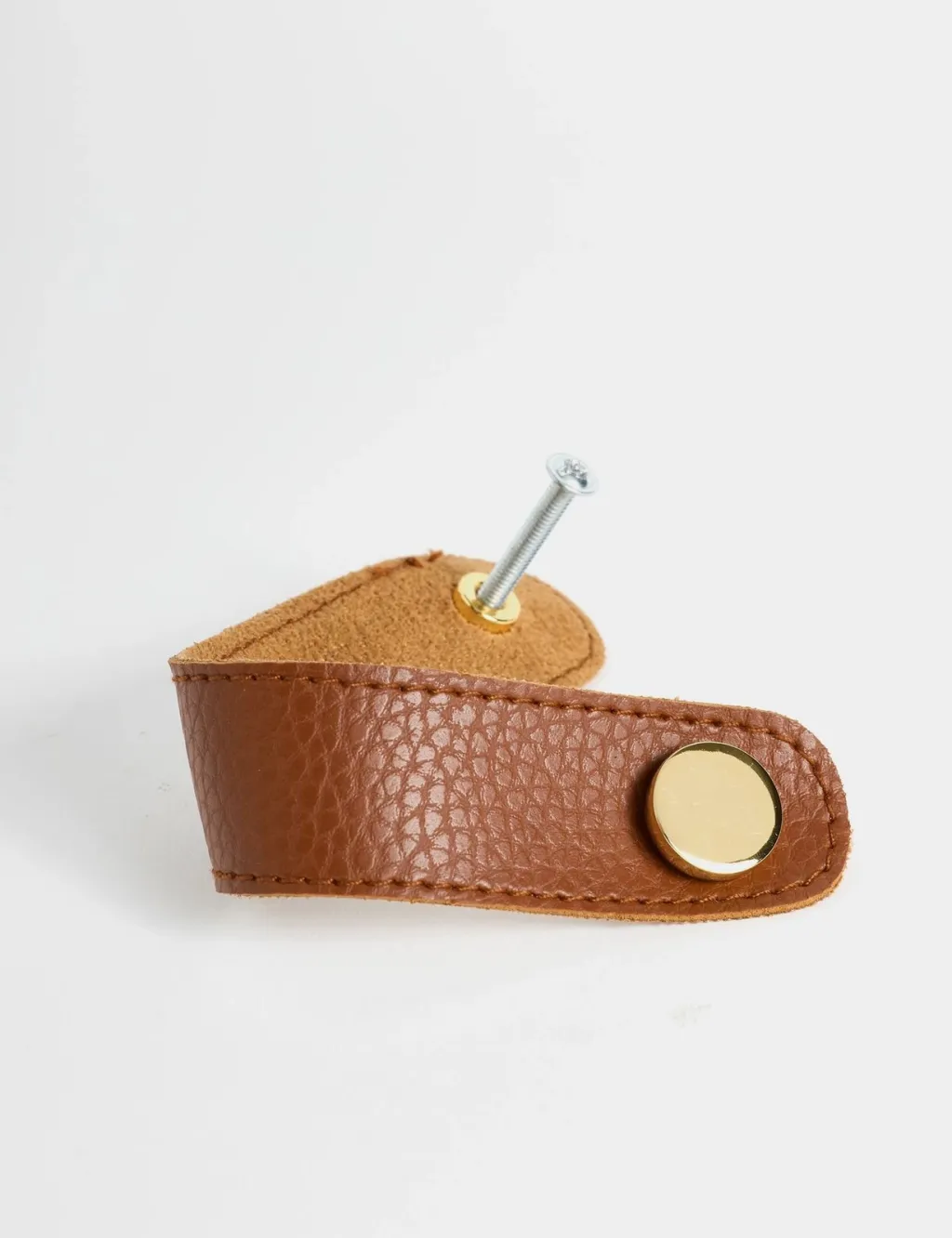 Dorezë dekorative lëkure, ngjyrë kafe, 12.8cm - 1
