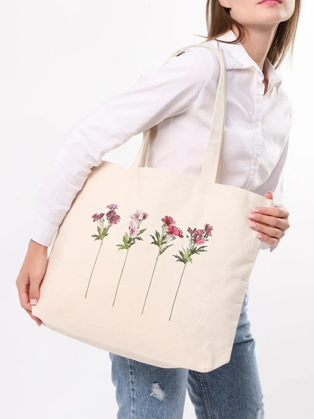 Çantë tote Zoozie Bags, krem, 1685 - 6