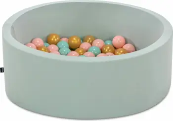 Pishinë topash për fëmijë, Bubble Pops v12, ngjyrë mint, Evila Originals