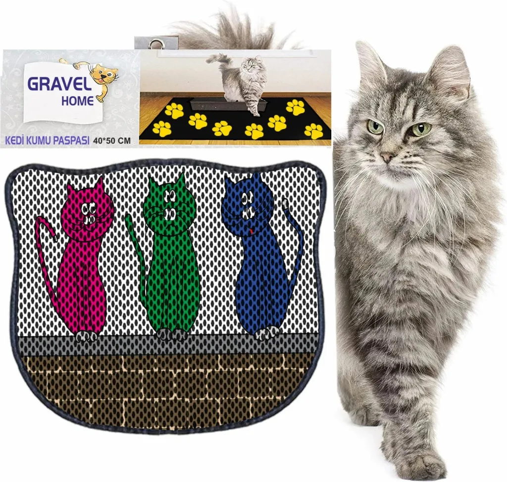 Tapet për rërë mace, shumëngjyrësh, Paws & Whiskers, Kdkafa0184, 40x50cm - 2