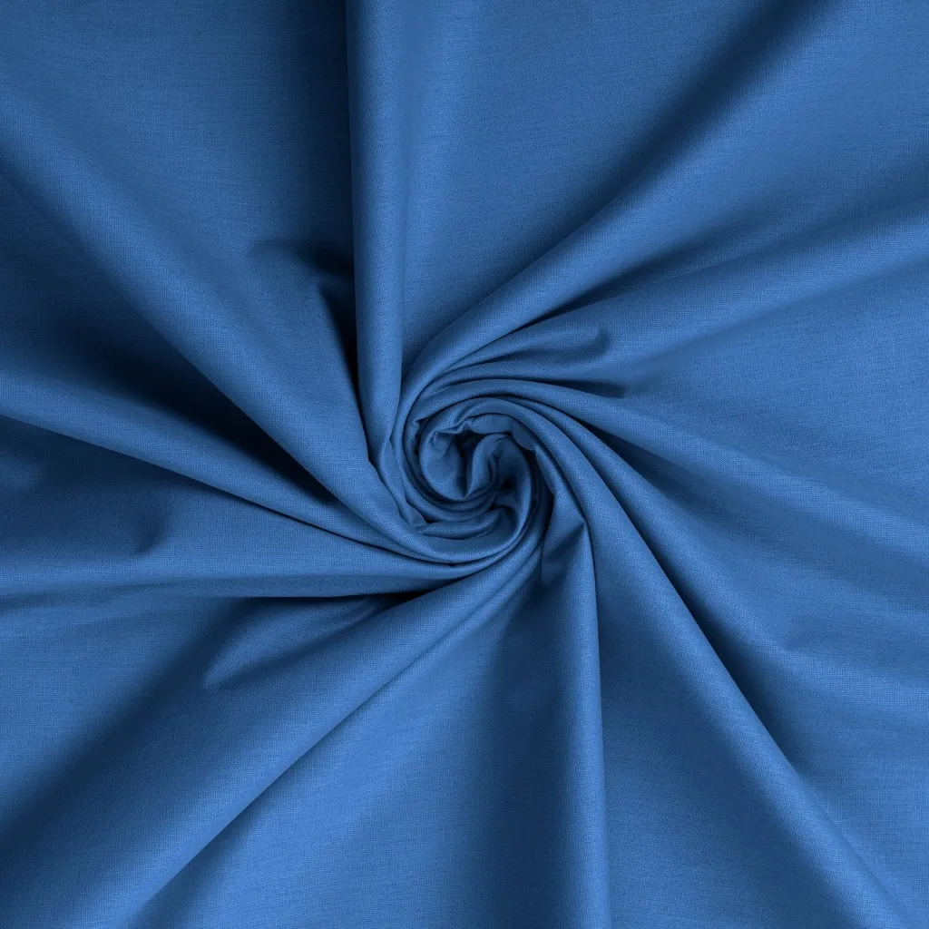 Çarçaf i vetem fitted Ranforce, ngjyrë e kaltër, 90x200+30cm - 2