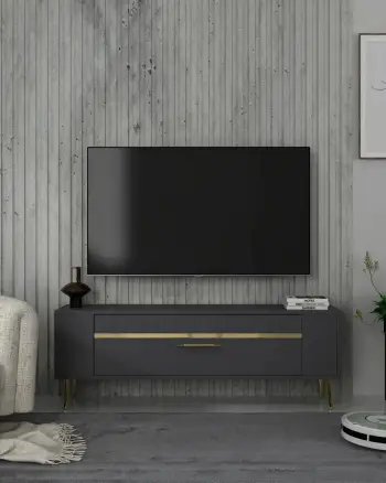 Komodë TV Skye Decor, Retrolp1, antracit, ar