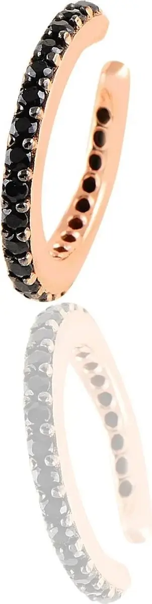 Vathë për kërthizë argjendi, ngjyrë e zezë, Jumeon SGTL10571, 14mm