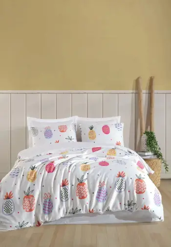 Set mbulesë jorgan për një person XXL, satin, L'essentiel, Iva, shumëngjyrëshe