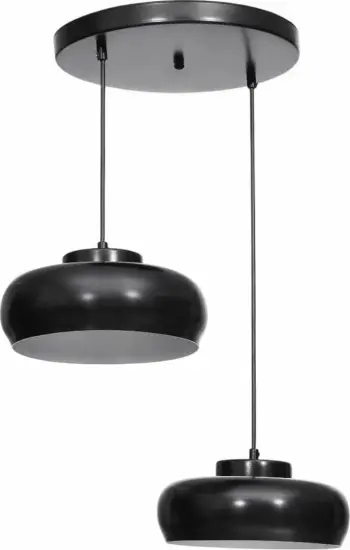 Llambë tavani Opviq, 9026-2, metal i zi, dy drita