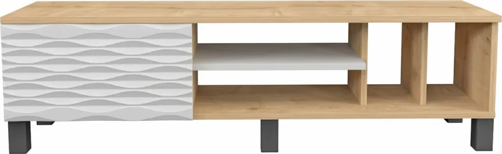 Komodë TV Skye Decor, ngjyrë safir dhe e bardhë - 4