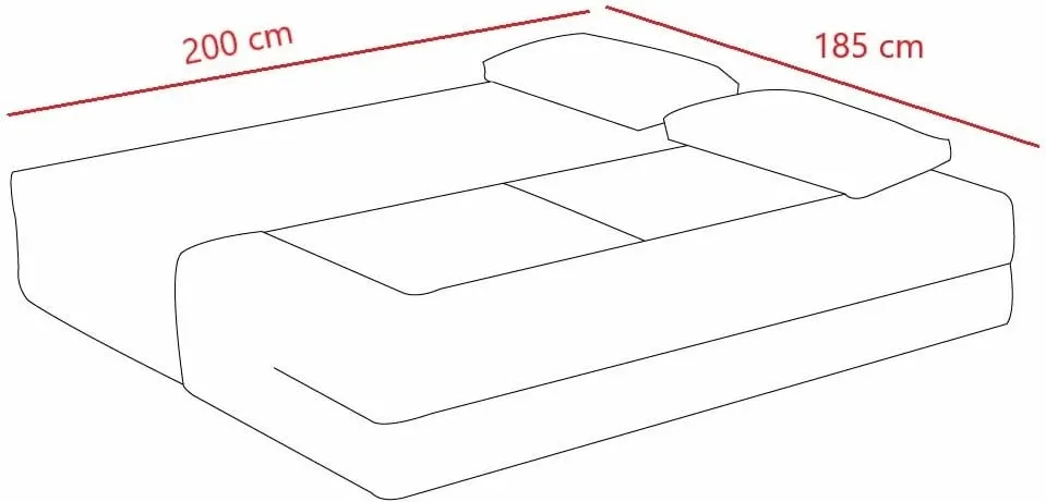 Divan-krevat dy ulëshe, ngjyrë antracit, Atelier del Sofa, me 2 pouffe - 13