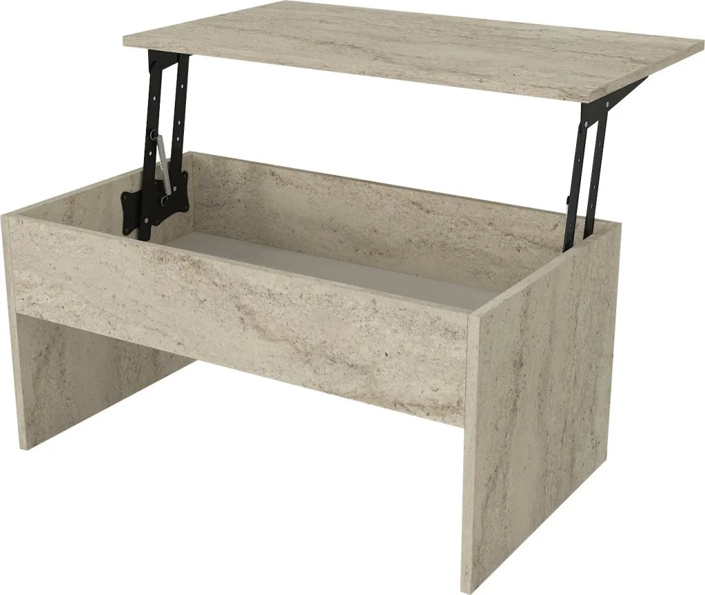 Tavolinë për kafe, ngjyrë travertine, Skye Decor, Akilli - 5