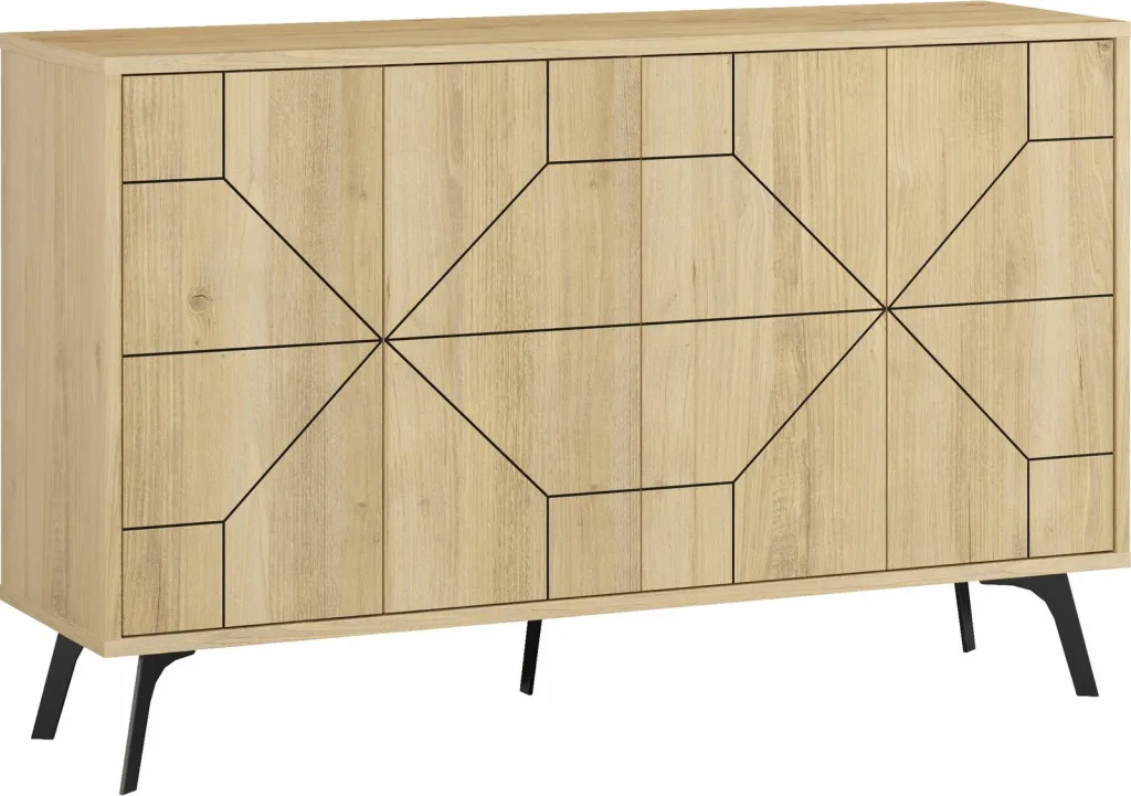 Konsol Skye Decor, ngjyrë lisi, Dune - 5