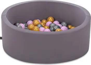 Pishinë me topa për fëmijë, ngjyrë gri, Bubble Pops v8, Evila Originals