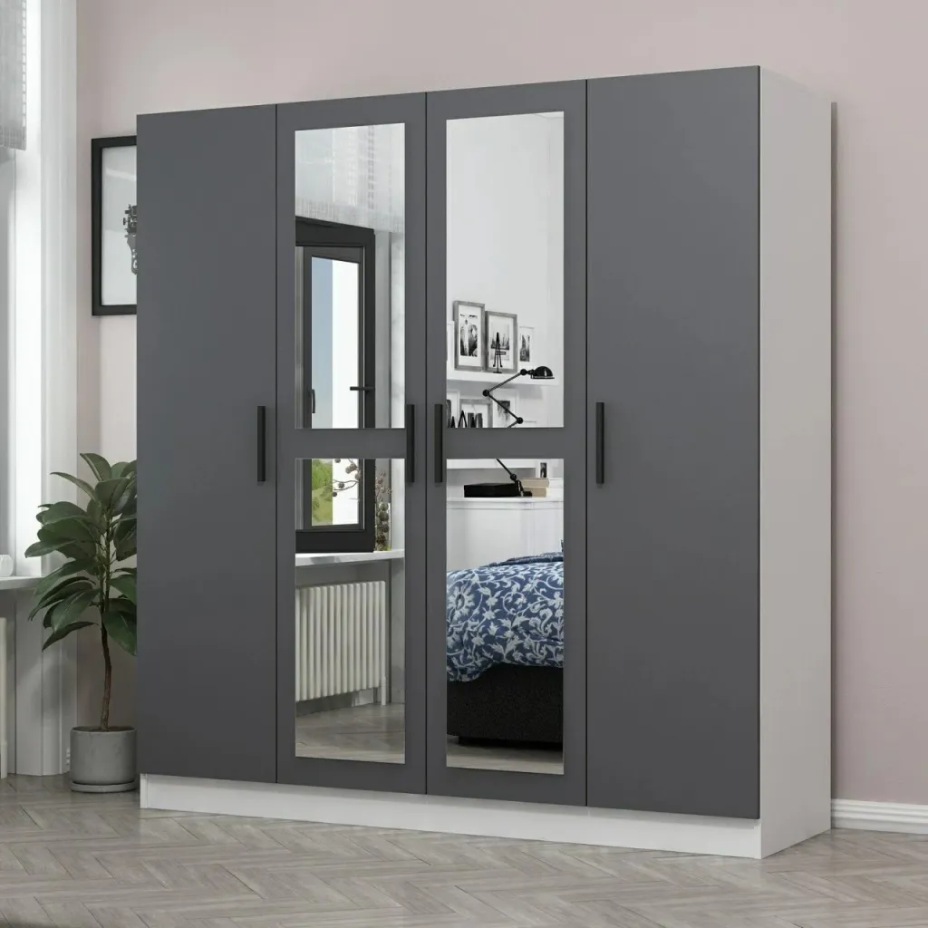Dollap rrobash anthracite Skye Decor, Kale - 4957 - 1