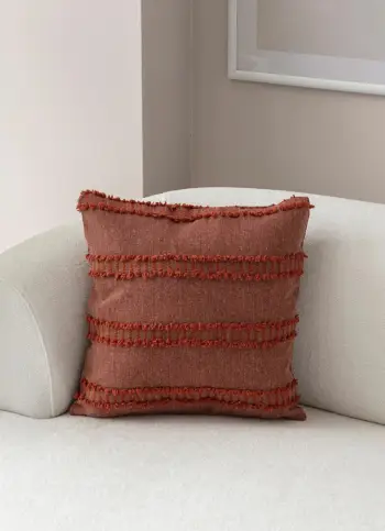 Jastëkëmbulesë Evila Originals, Tuffet, ngjyrë e kuqe kafe v2