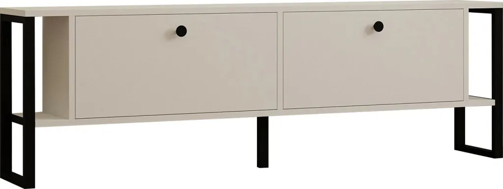 Komodë TV Skye Decor, ahu-bardhë - 4