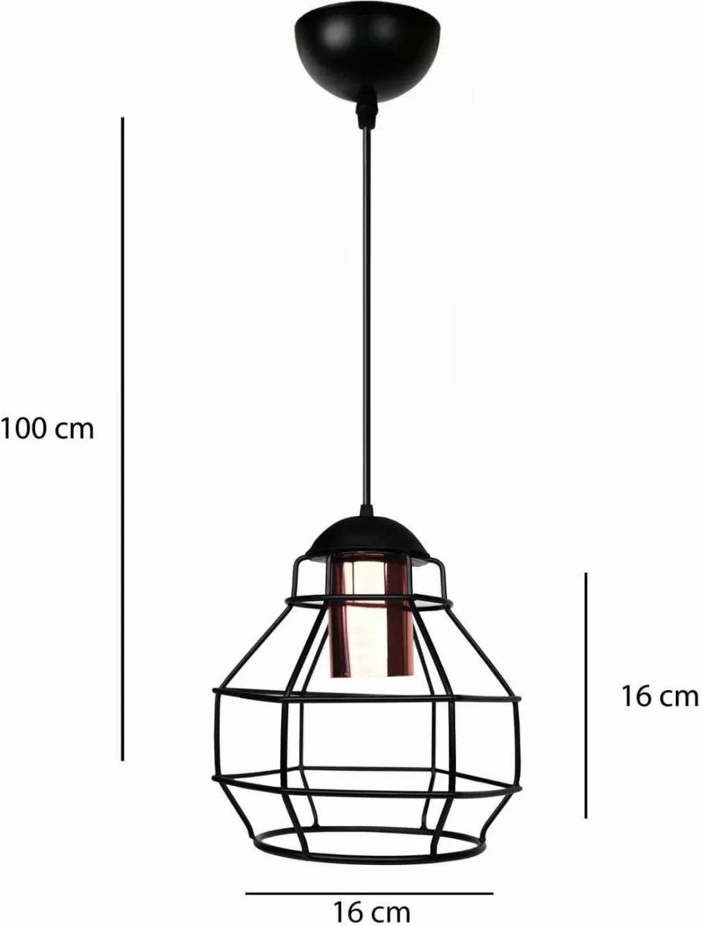 Llambë tavani Opviq, e zezë, AYD - 3739 - 3