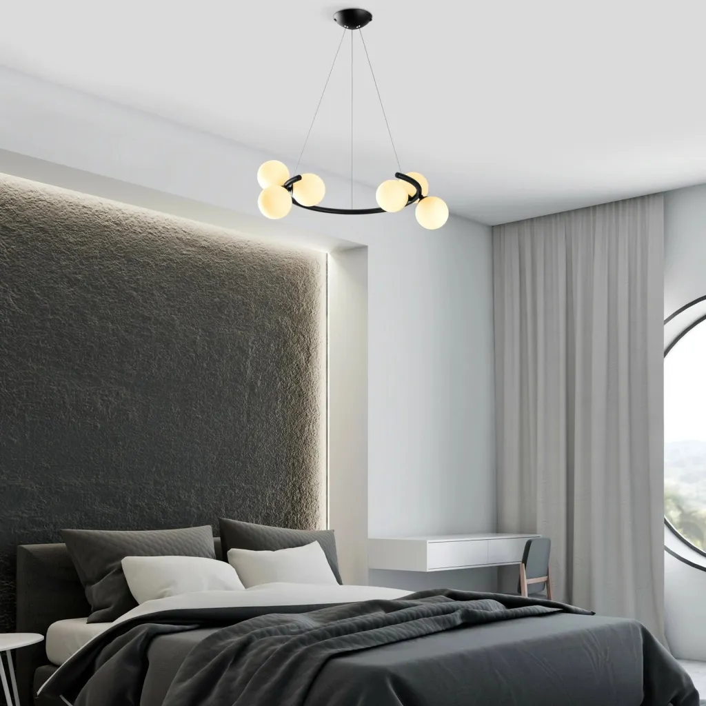 Llambë tavani moderne Opviq, e zezë, Luminar - 14145 - 2