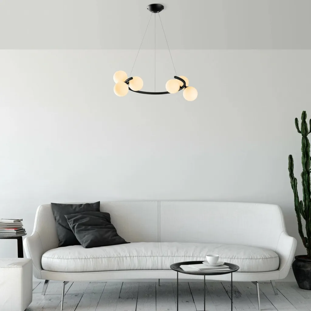 Llambë tavani moderne Opviq, e zezë, Luminar - 14145 - 3