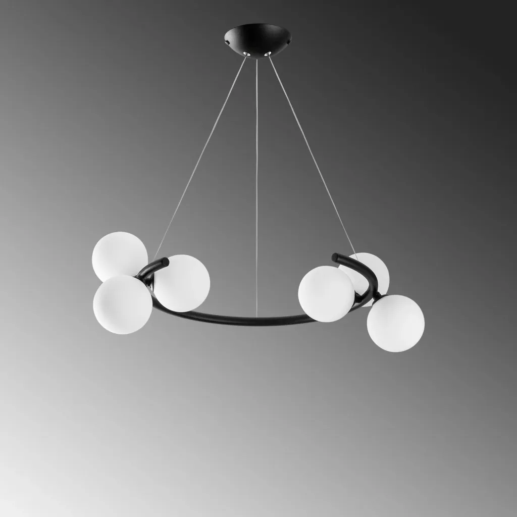Llambë tavani moderne Opviq, e zezë, Luminar - 14145 - 6