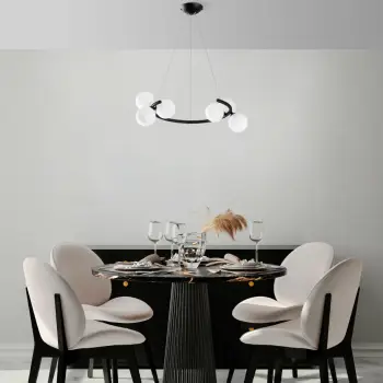 Llambë tavani moderne Opviq, e zezë, Luminar - 14145