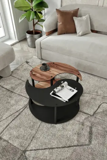 Set tavolinash kafeje Skye Decor, Yi Yang2L, ngjyrë arre, 70cm