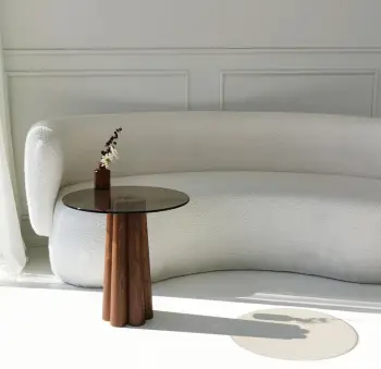 Tavolinë kafeje Skye Decor, Thales, bronz dhe arre