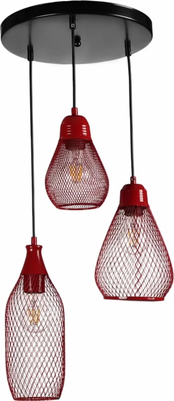 Llambadar Opviq, 9076-6, i kuq dhe i zi - 2