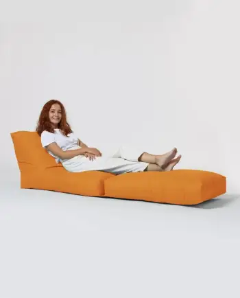 Puf kopshti, portokalli, Atelier del Sofa, Siesta Sofa Bed Pouf