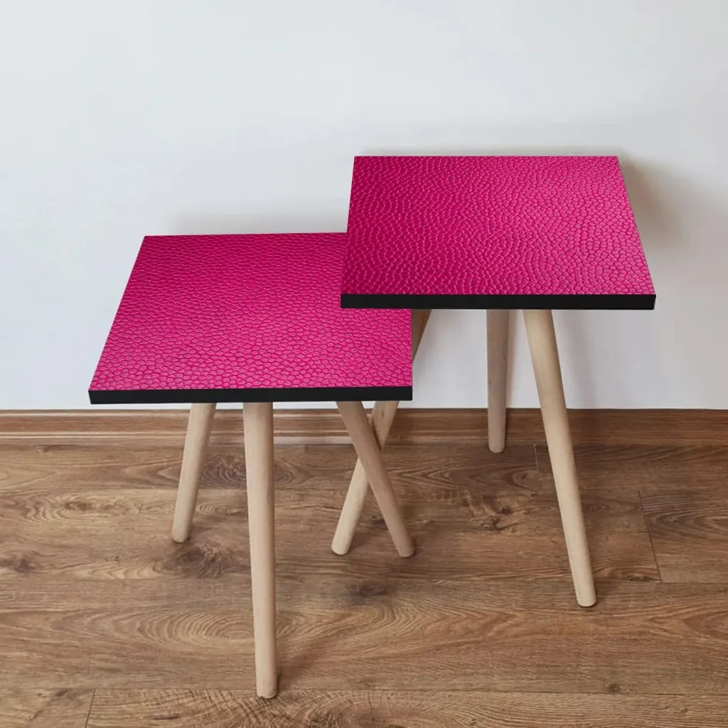 Set tavolinash ndihmëse, ngjyrë fuchsia, Skye Decor, 2 copë, 2Shp366 - 1
