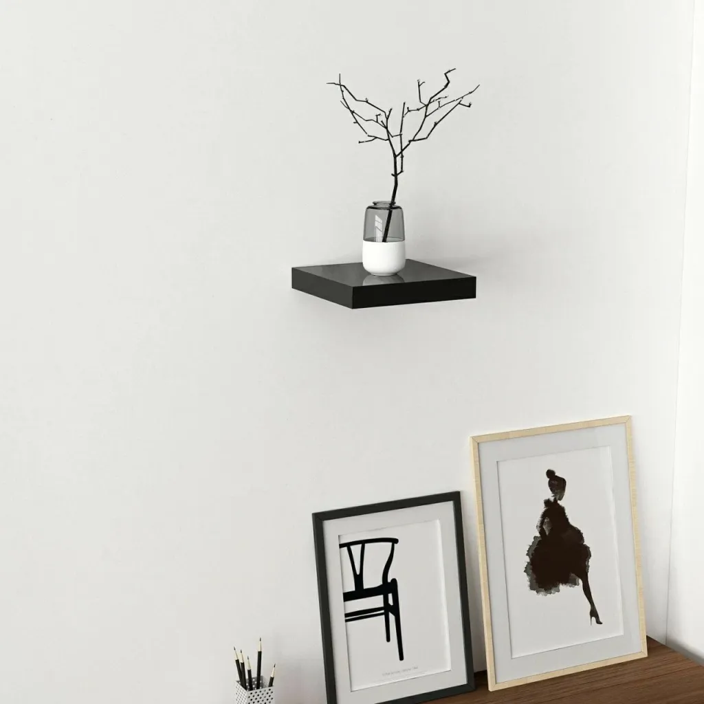 Raft muri Skye Decor, i zi, 23 cm - 2