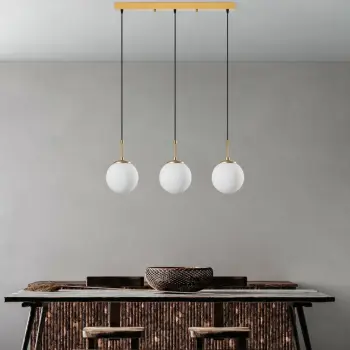 Llambë tavani Opviq Orbital, ngjyrë ari, 87x20x120cm
