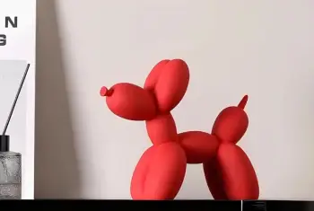 Objekt dekorativ balon-qen, i kuq, Evila Originals, CY0414, 17x8x22cm