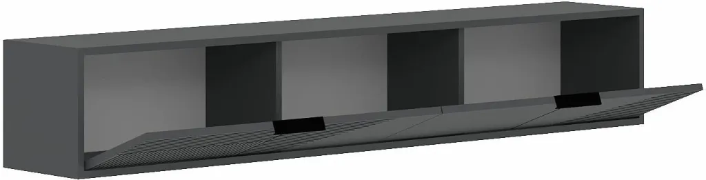 Komodë TV Skye Decor, ngjyrë antracit, Parla - 4