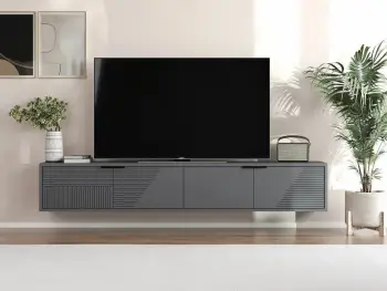 Komodë TV Skye Decor, ngjyrë antracit, Parla