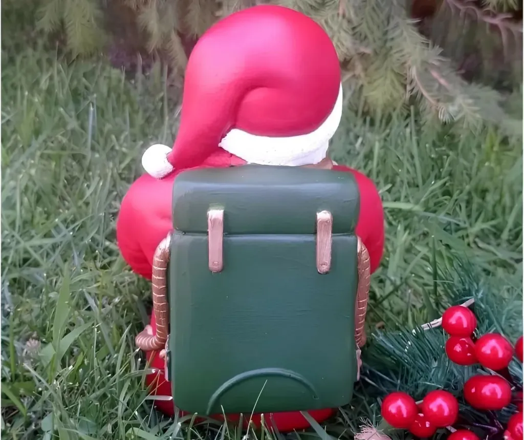 Objekt dekorativ Santa Claus, ngjyrë e kuqe, CY0652 - 3